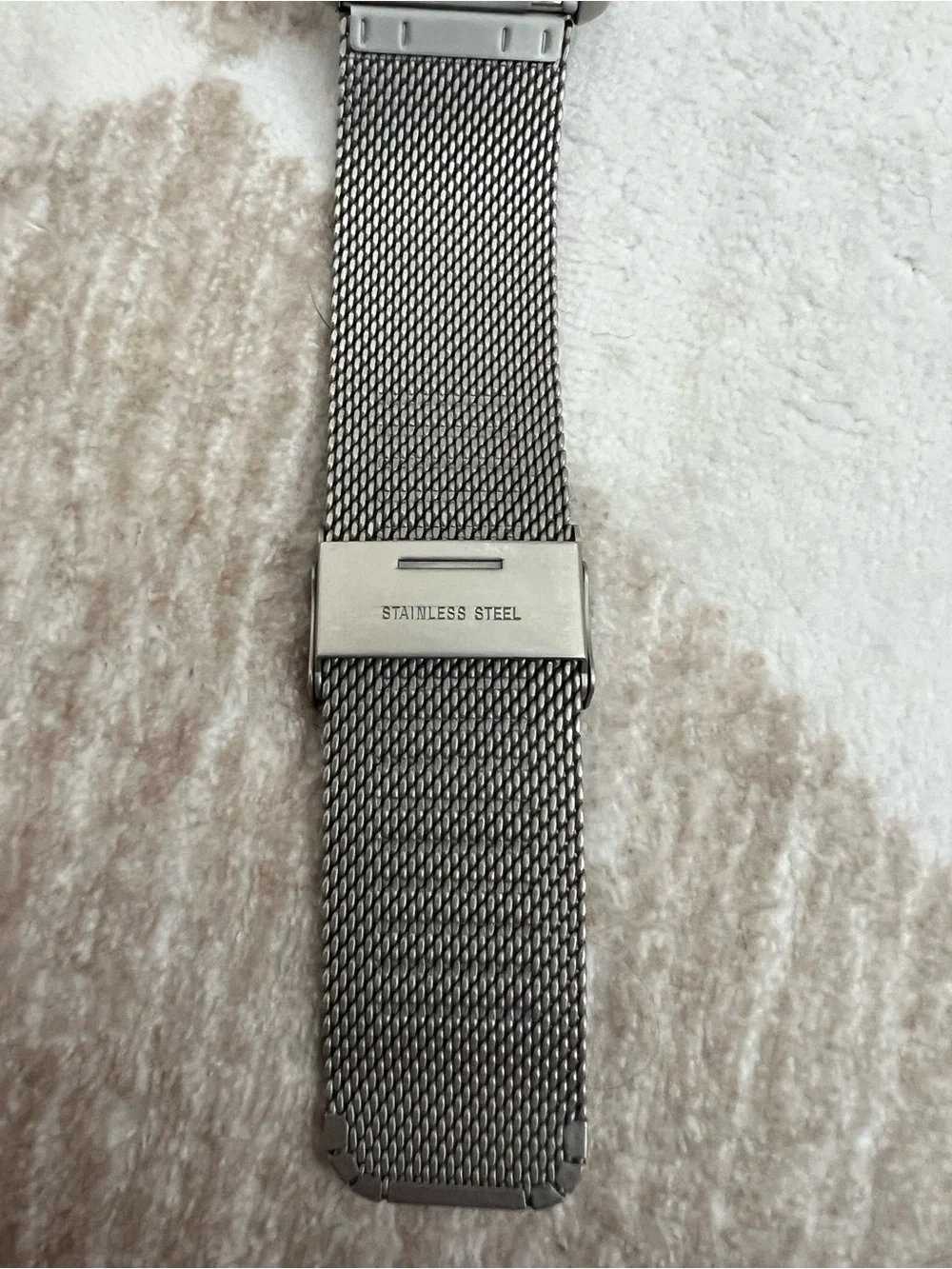 Detomaso Men's Silver Mesh Chronograph Watch - Silver Dial